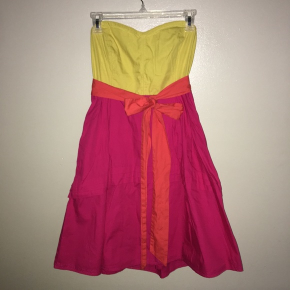 Anthropologie Maeve Parading Hues Strapless Dress - Picture 3 of 12